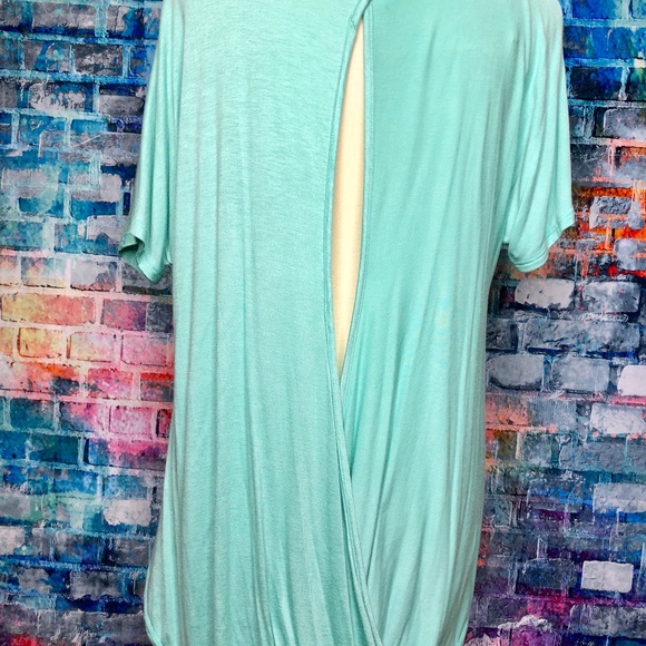 "LAST ONE" PRICE REDUCED--Mint Open Back Blouse - Picture 5 of 5